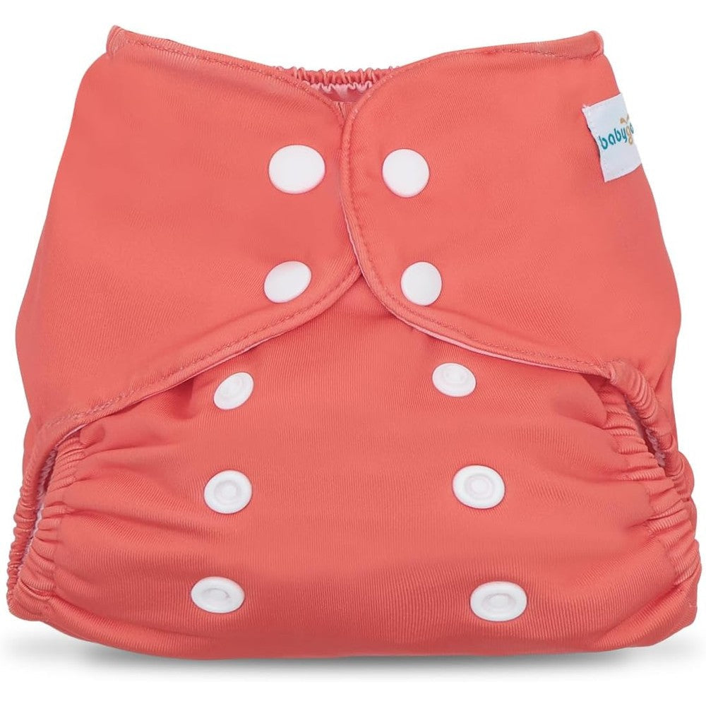 Babygoal adjustable waterproof cloth diaper cover front view