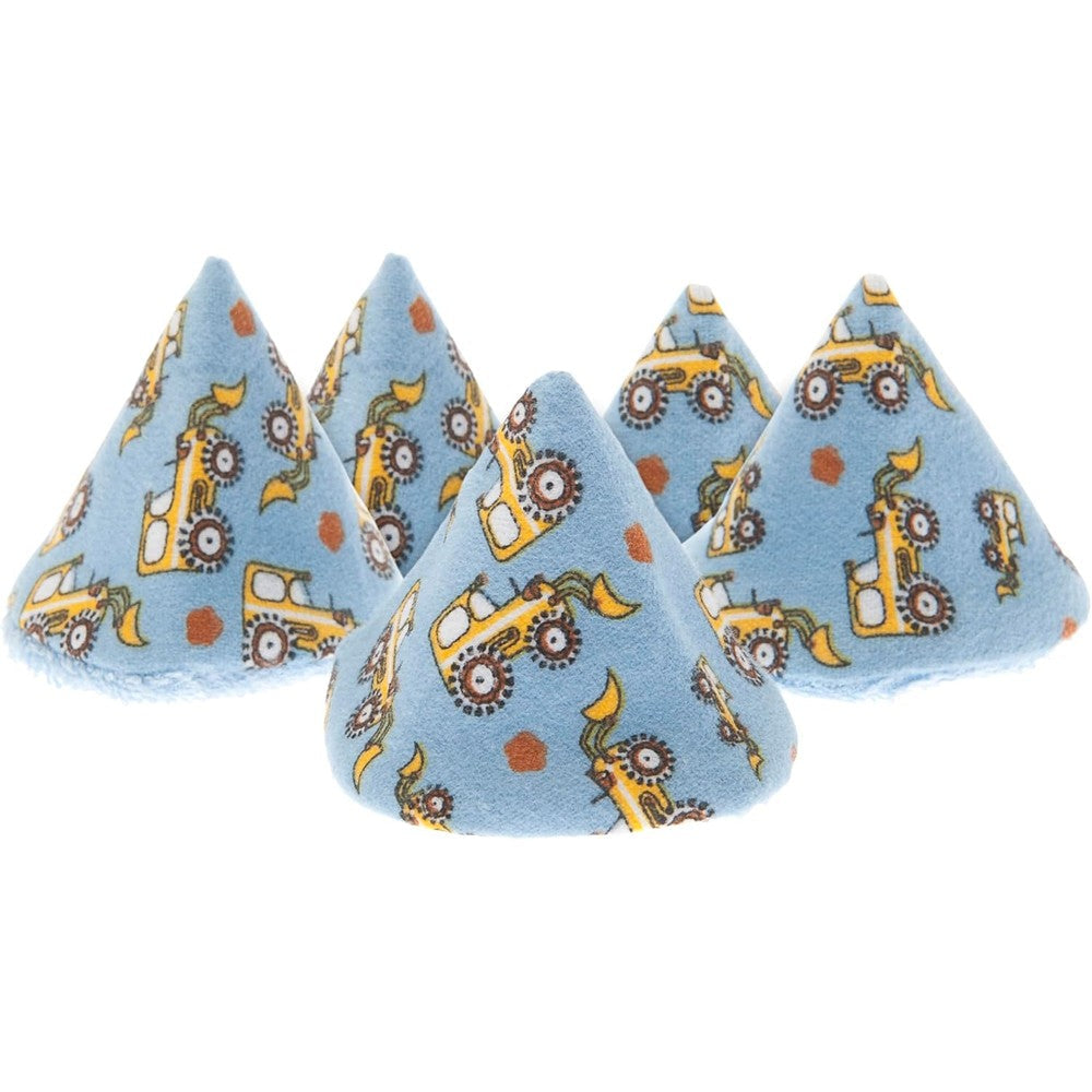Beba Bean Pee-Pee Teepee Digger Blue front view of the 5-pack.