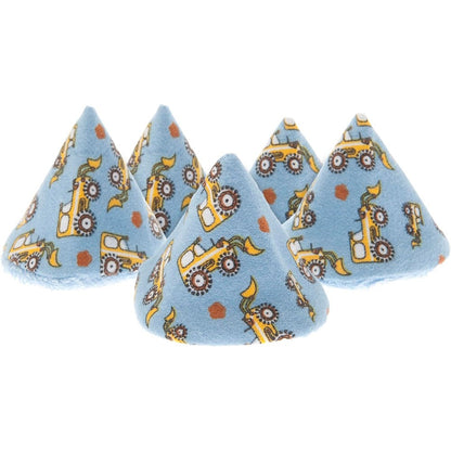 Beba Bean Pee-Pee Teepee Digger Blue front view of the 5-pack.