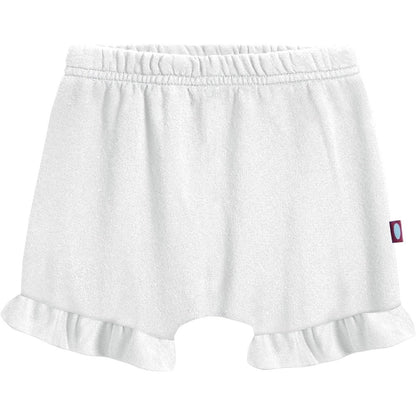 City Threads Baby Girls And Boys Ruffled Diaper Covers Bloomers 100 Percent Soft Cotton White - Image 1