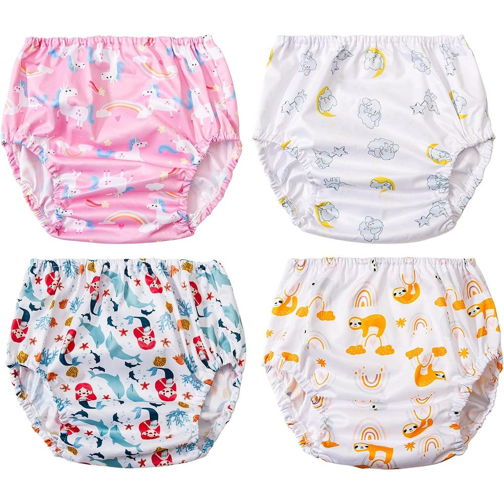 Bisenkid waterproof diaper cover for toddler girls size 3t front view