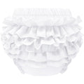 Sarfel cotton ruffle diaper cover front view for baby girls