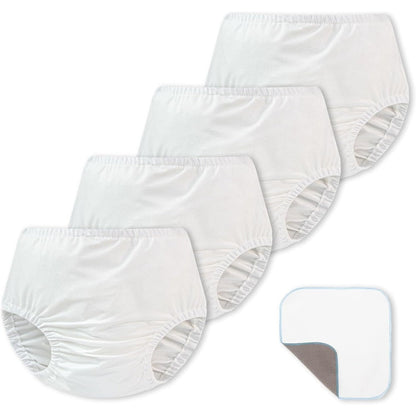Ez Moms 4 pack reusable plastic diaper covers front view