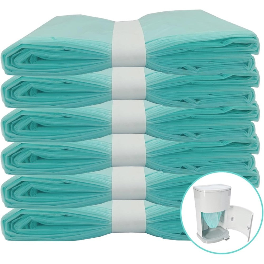 Runde adult diaper disposal liner refills six pack front view packaging