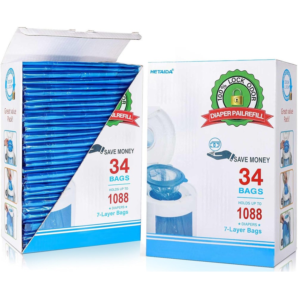 Naeppbaig diaper pail refill bags front packaging view