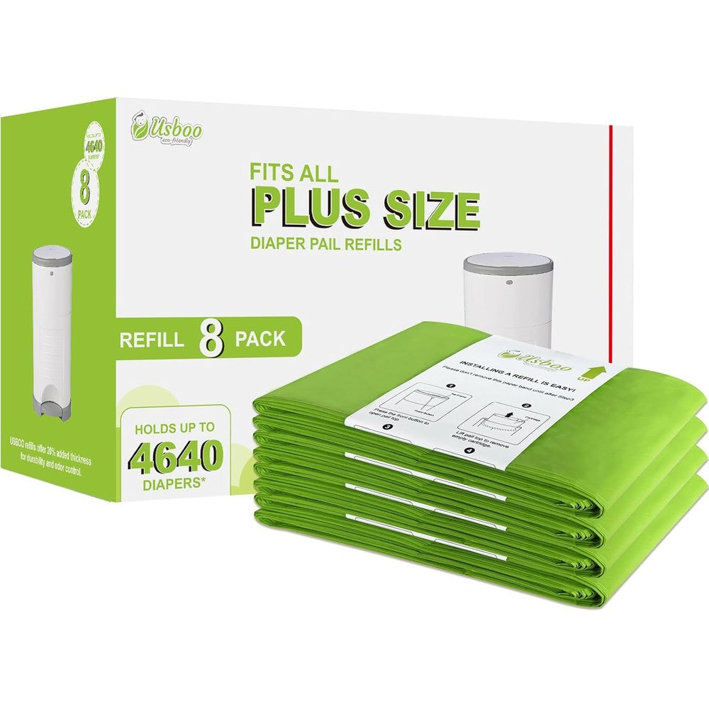 USBOO diaper pail refills front view packaging box