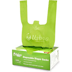 USBOO disposable diaper bags front view packaging box