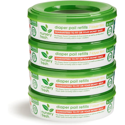 Nursery Fresh diaper pail refill rings 4 pack front view