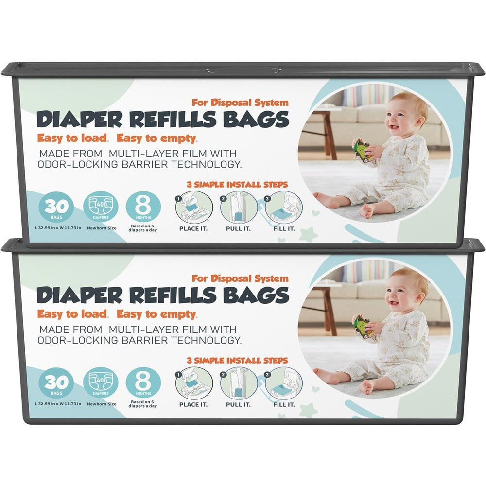Zippland diaper pail refills front view packaging