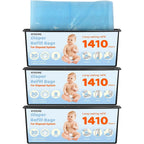 Aykeme diaper pail refill bags front view packaging