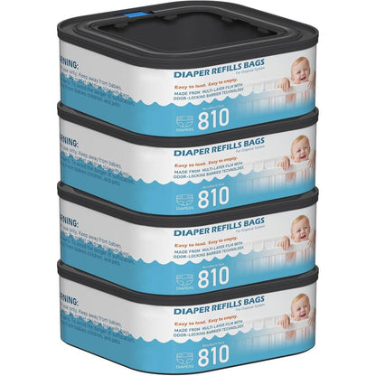 VocXylizan jumbo square diaper refills disposal bags front view packaging