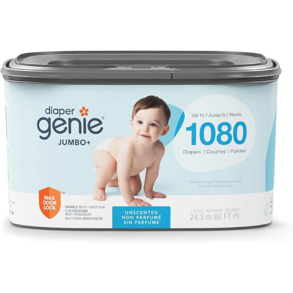 Diaper Genie jumbo square refill front view packaging