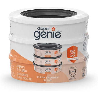 Diaper Genie Clean Laundry Scent Refill Bags front view