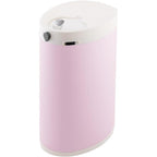 JM Yipeng diaper pail front view pink stainless steel nursery trash can