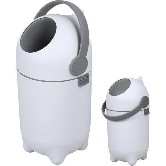 Buba Toys 15L airtight diaper pail front view white bin
