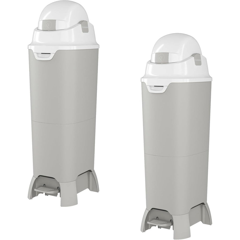 Foundations mini hands free diaper pail front view nursery supply