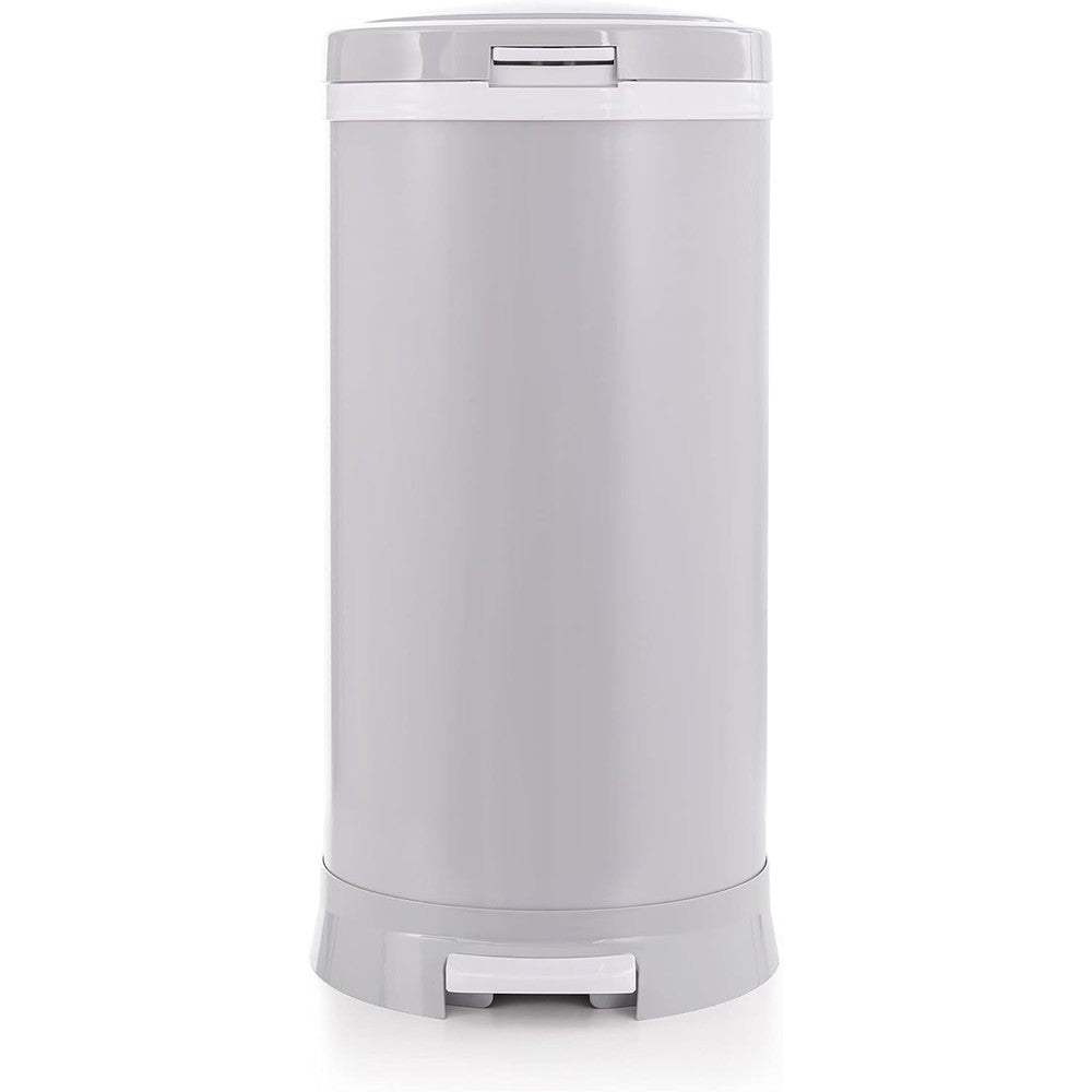 Bubula Premium Steel Diaper Waste Pail Gray front view
