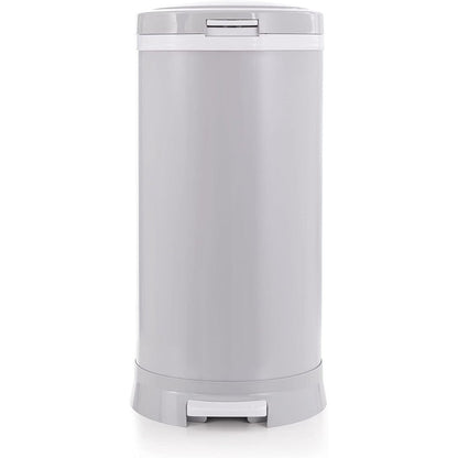 Bubula Premium Steel Diaper Waste Pail Gray front view