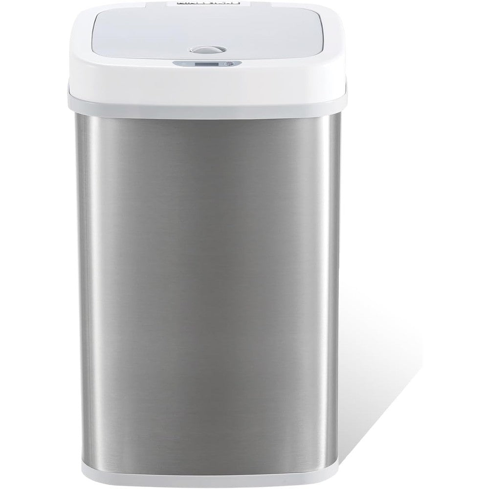 Ninestars automatic touchless motion sensor diaper disposal trash can front view