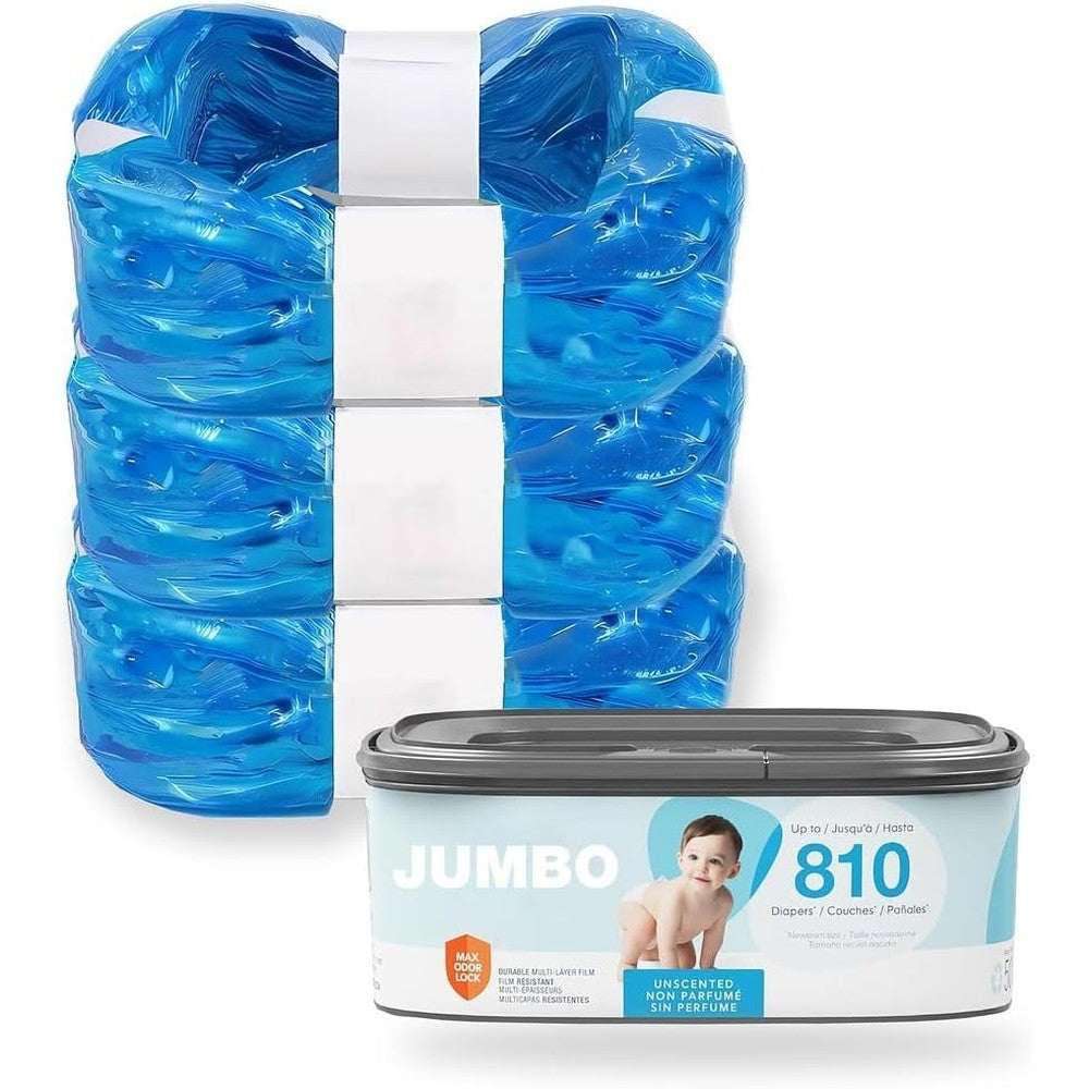 Aimidodo jumbo diaper pail refills front view packaging