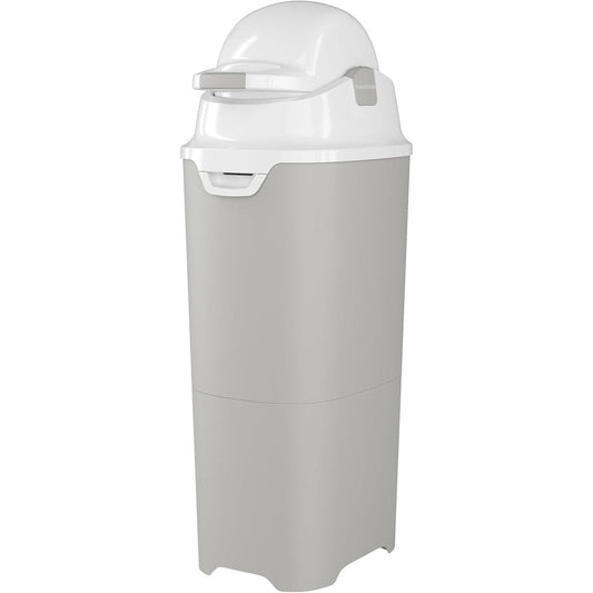 Foundations Tall Diaper Pail front view in gray