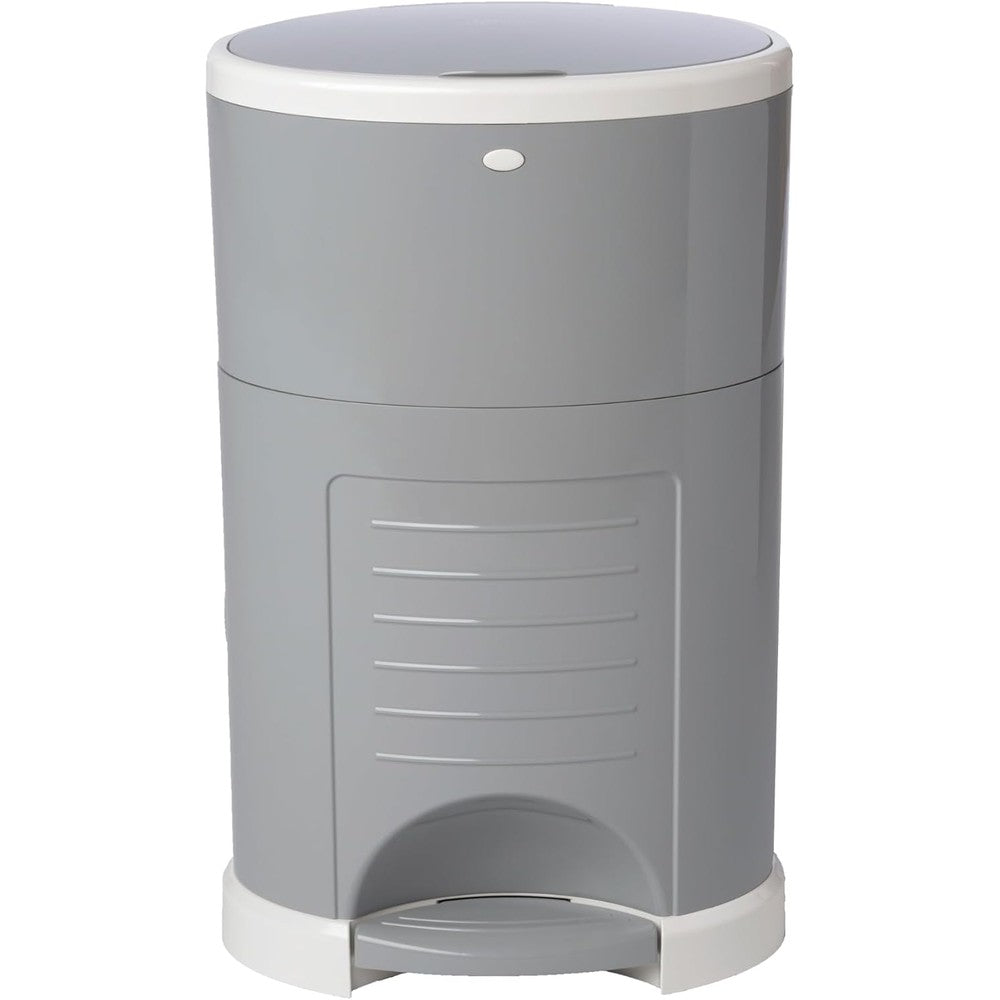 Dekor Eko Plus hands free diaper pail gray front view