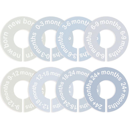 Cephira baby closet dividers 8 pack blue nursery organization