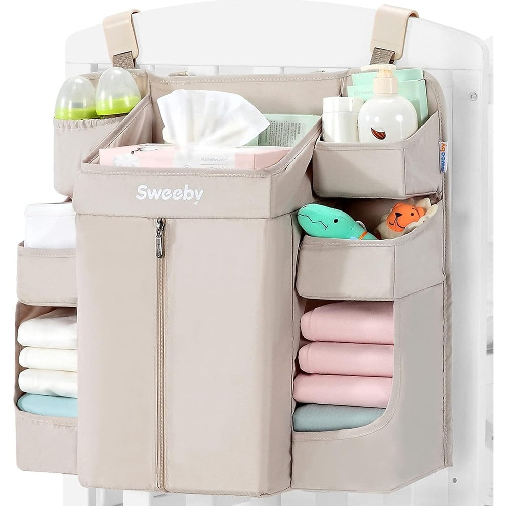 Sweeby diaper organizer front view nursery storage