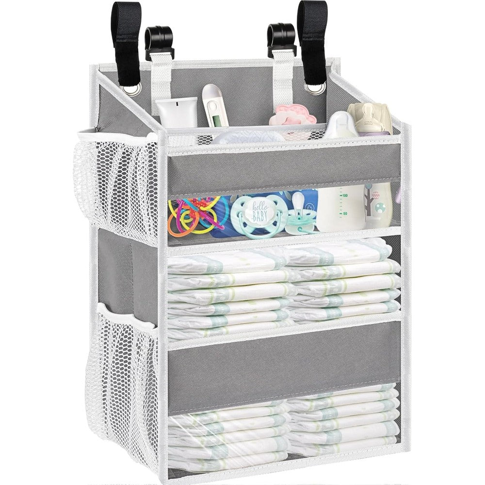 Ofiray-home hanging diaper organizer front view in a nursery