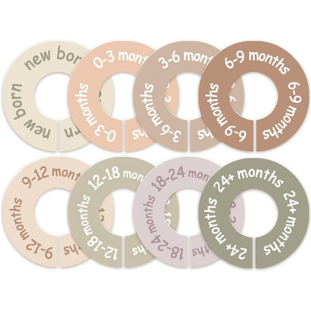 Cephira baby closet dividers front view nursery organizer