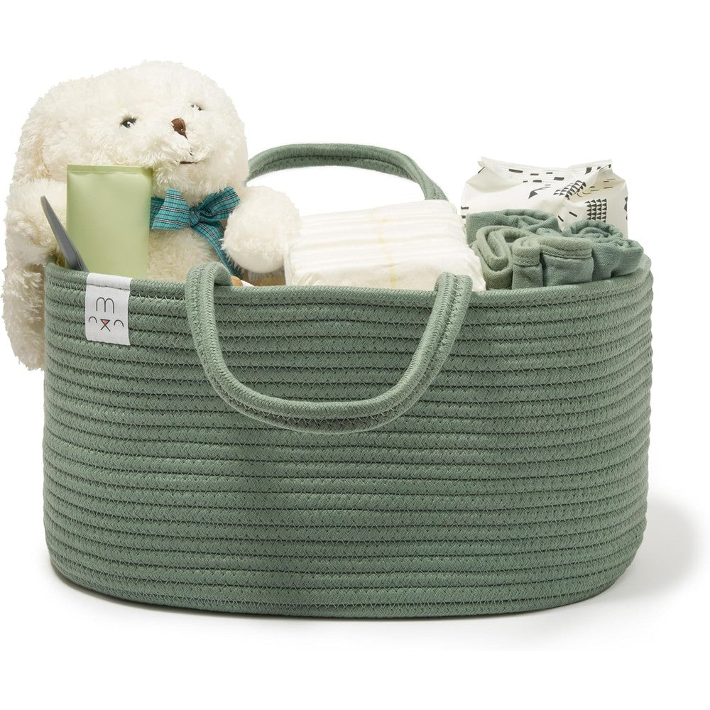 Natemia Diaper Caddy Organizer Lily Pad front view