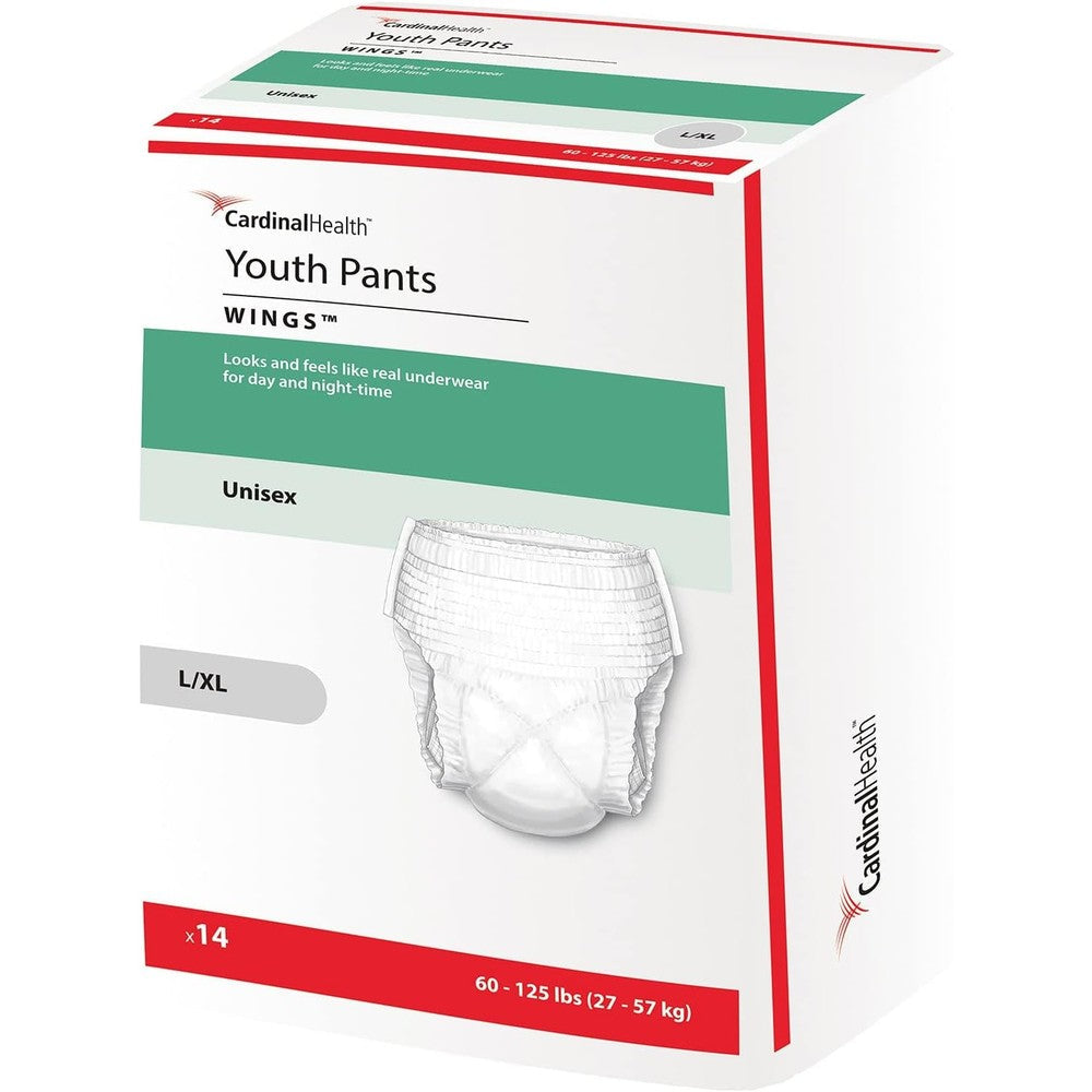 Cardinal Health Wings Youth Absorbent Underwear front view