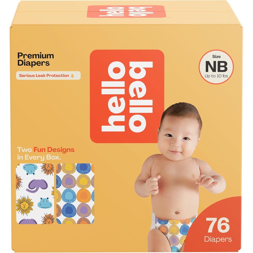 Hello Bello Premium Newborn Diapers Safari Squad and Shine front view