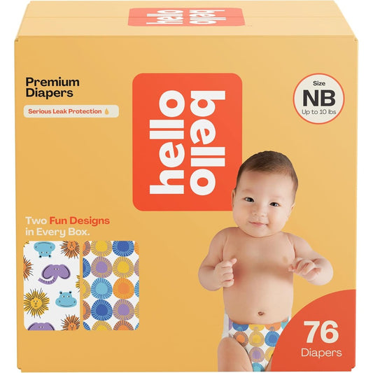 Hello Bello Premium Newborn Diapers Safari Squad and Shine front view