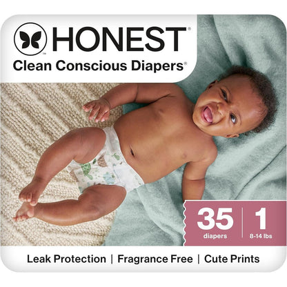 The Honest Company Clean Conscious Diapers Turtle Time front view