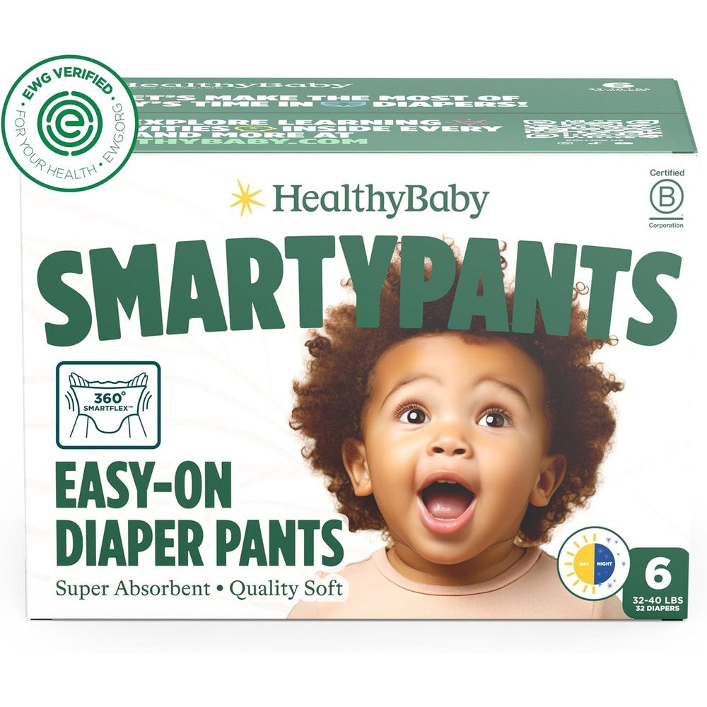 Healthybaby SmartyPants pull up style diapers size 6 front view