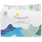 Healthybaby Diapers Size 4 36 Count organic cotton front view
