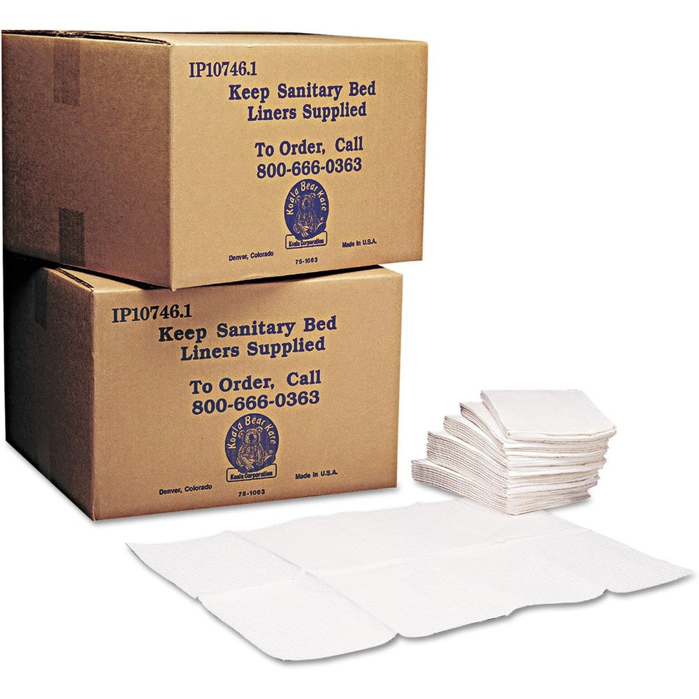 KKPKB15099 baby changing station sanitary bed liners front view carton