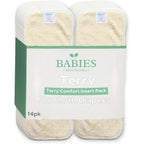 Babies Beginning cloth diaper inserts 14 pack front view