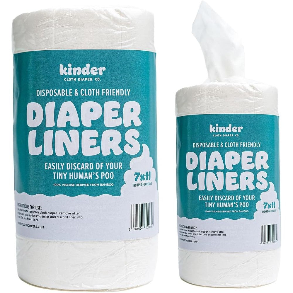 Kinder cloth diapers unscented disposable diaper liners front packaging