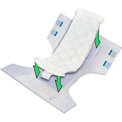 BrightCare medium adult diaper booster pad liners front view