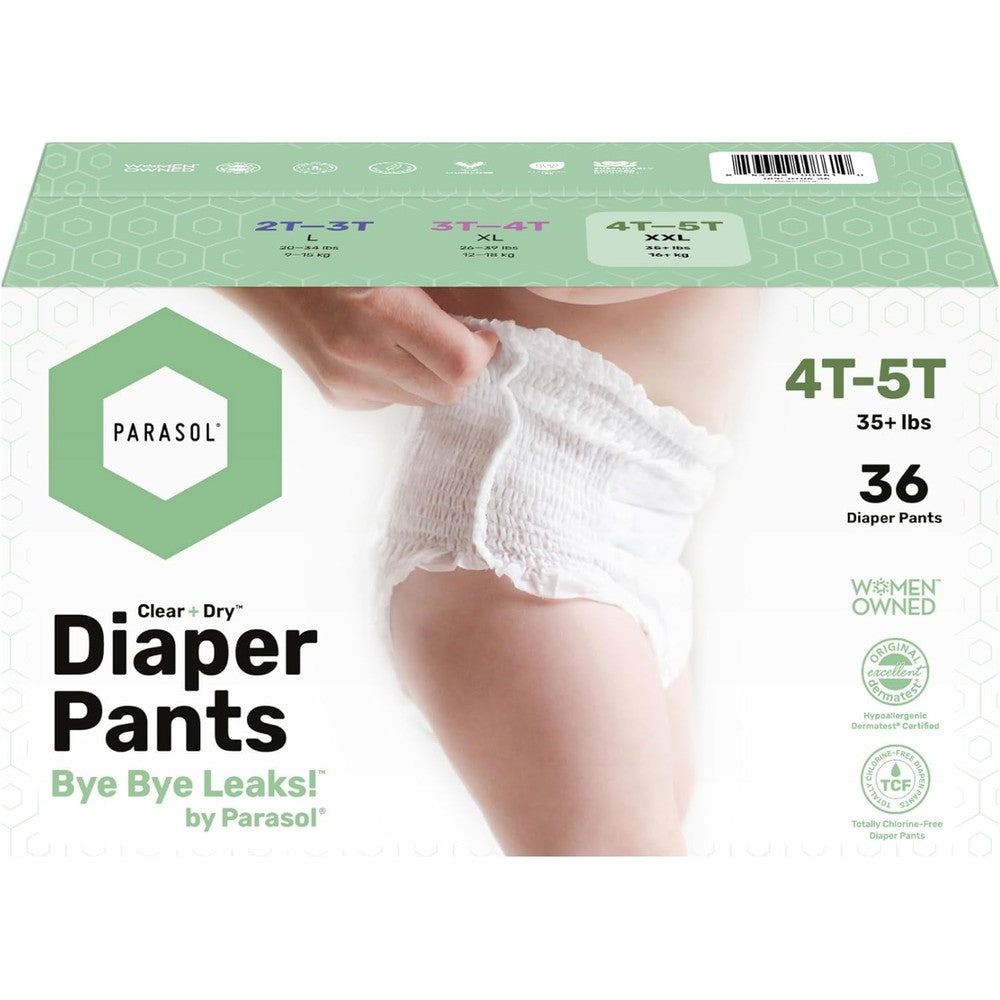Parasol Clear+Dry Diaper Pants Size 6 front packaging view
