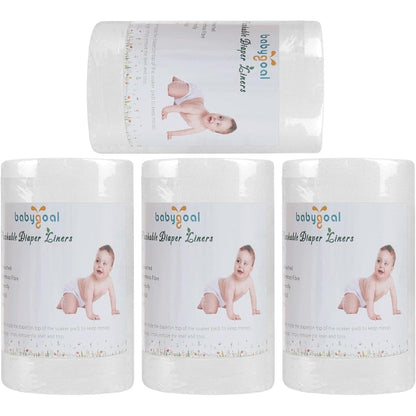 Babygoal baby cloth diaper liners 4 pack front view