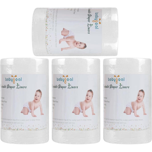 Babygoal baby cloth diaper liners 4 pack front view