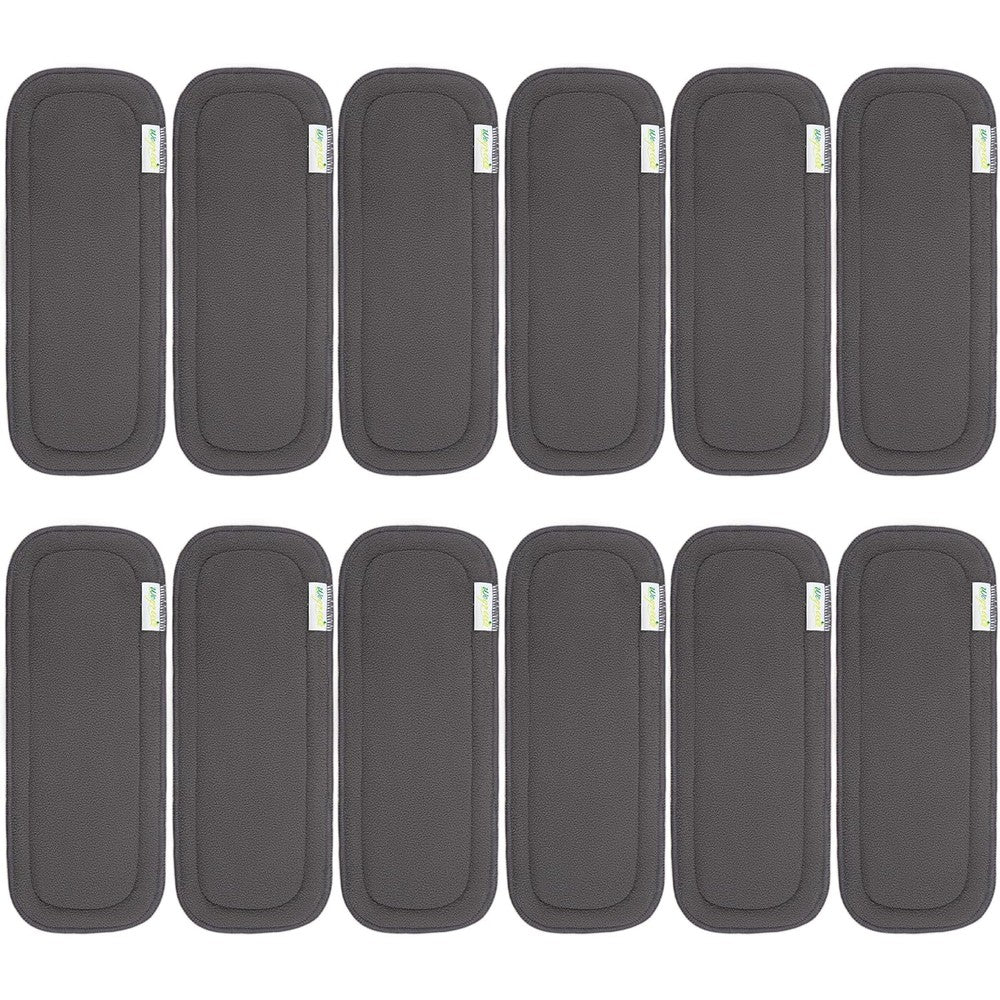 Wegreeco reusable charcoal diaper inserts 12 pack front view