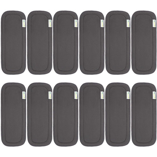 Wegreeco reusable charcoal diaper inserts 12 pack front view