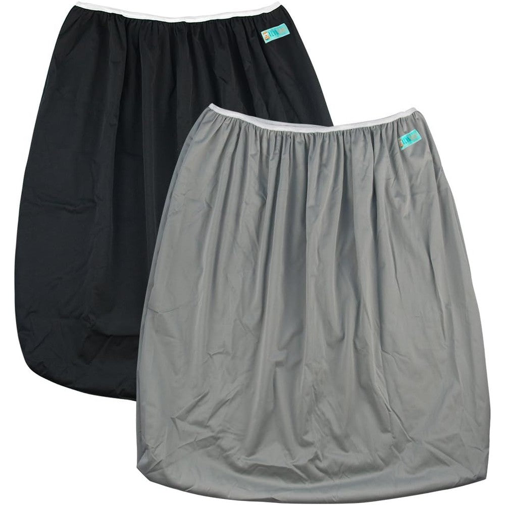Alvababy reusable diaper pail liner front view black and gray set