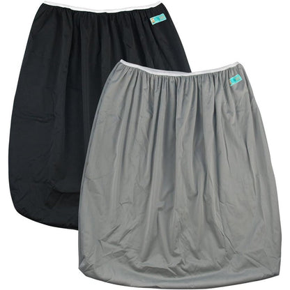 Alvababy reusable diaper pail liner front view black and gray set