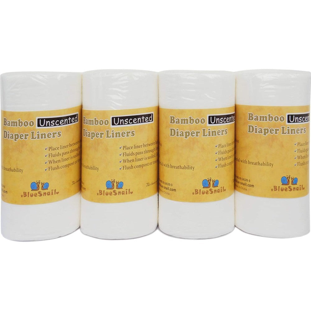 BlueSnail rayon unscented diaper liners packaging front view