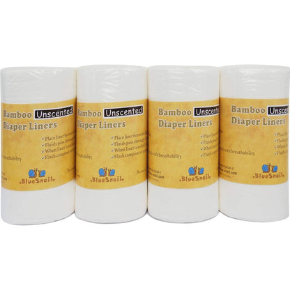 BlueSnail rayon unscented diaper liners packaging front view
